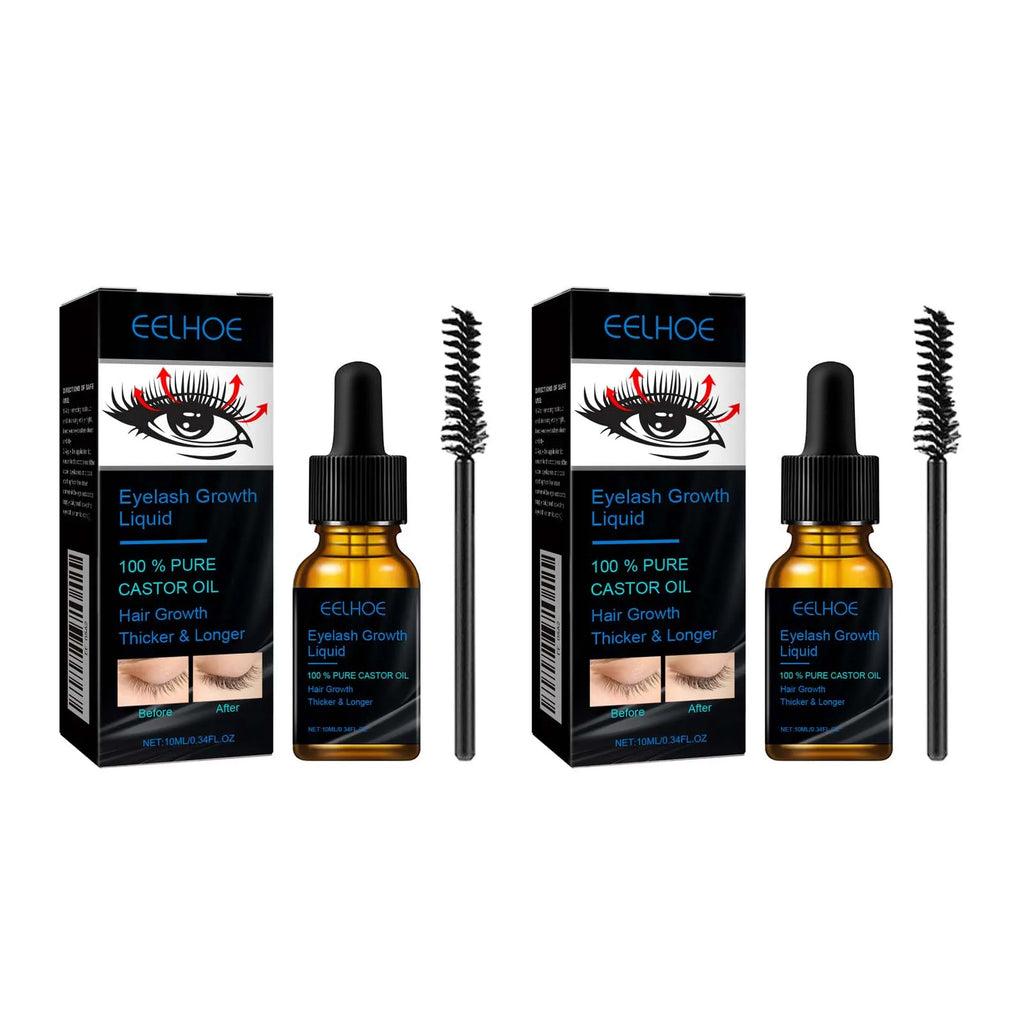 Sérum liquide hydratant à l'huile de ricin naturelle pour la croissance des sourcils, épaississants et fins, pour extensions de cils. Produit de maquillage féminin