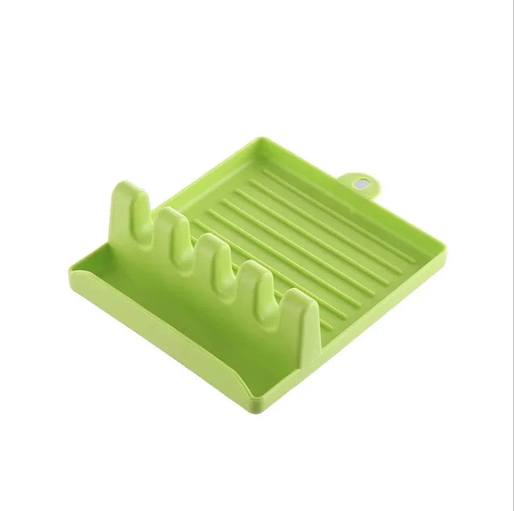 1Pcspatula Rack Pot Couvercle Rack Étagères Comptoir Pelle Cuillère Étagère Soupe Cuillère Pad Mettre Soupe Cuillère Porte-Baguettes