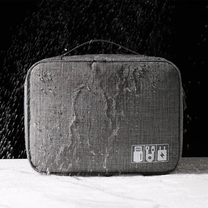 Sac de rangement numérique électronique de voyage, écouteurs multifonctionnels de grande capacité, étui de protection pour câble de données, sac anti-poussière de voyage Elec
