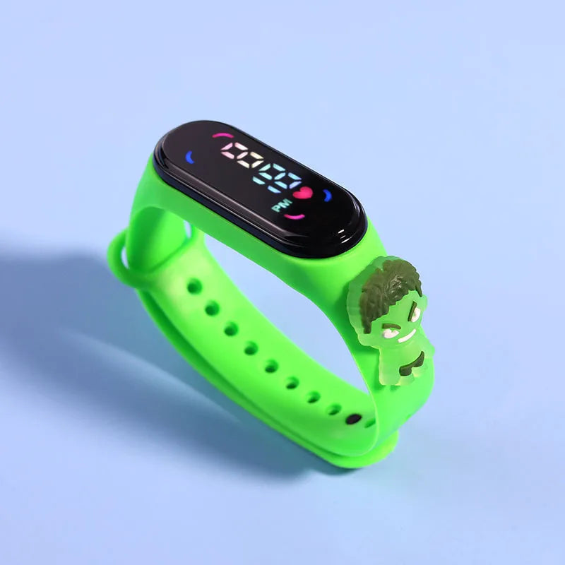 Disney Fashion Mickey Children Watches For Girls Electronic Bracelet Sports Touch LED  Doll Kids Watch Women Waterproof Clock