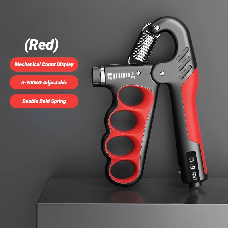 5-100KG Electronic Counting Adjustable Grip For Rehabilitation Hand Muscle Strength Gym Wrist Strengthener Recovery Fitness