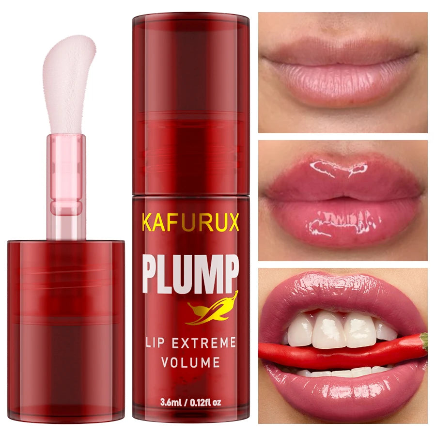 1 huile à lèvres repulpant longue tenue, sérum hydratant et brillant, essence volumissante instantanée, répare les ridules des lèvres et augmente leur volume