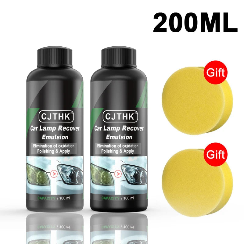 Kits de polissage et de restauration de phares de voiture : pâte nettoyante et réparatrice pour éliminer les rayures et l'oxydation, liquide de polissage pour phares
