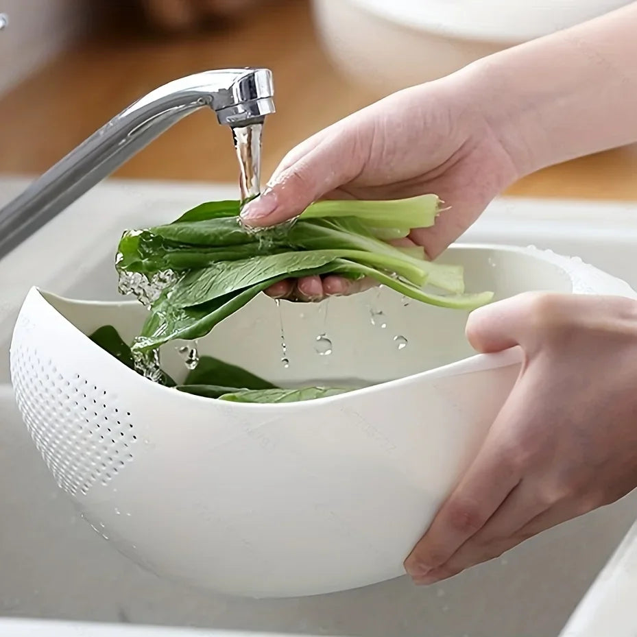 1 panier égouttoir à riz, filtre à riz, passoire pour égouttage de fruits et légumes, ustensiles de cuisine, petit outil multifonction