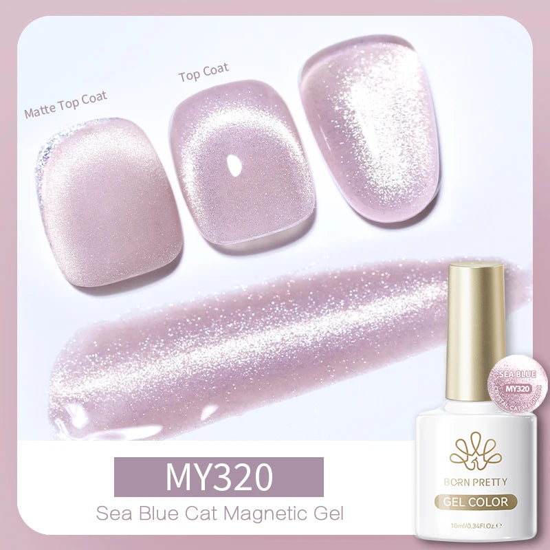 Vernis à ongles magnétique gel BORN PRETTY 10 ml Argent Clair de Couleur Chat - Accessoires pour les ongles - Vernis semi-permanent pour ongles d'automne et d'hiver