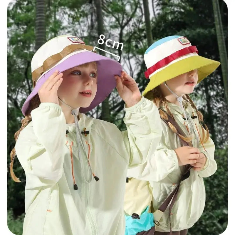 Bob d'été pour filles, 4 couleurs, protection solaire, respirant, idéal pour les sports de plein air, 2-6 ans