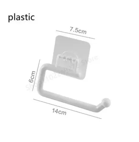 Support mural adhésif pour essuie-tout sous meuble, pour la cuisine et la salle de bain. Porte-rouleau d'essuie-tout doré