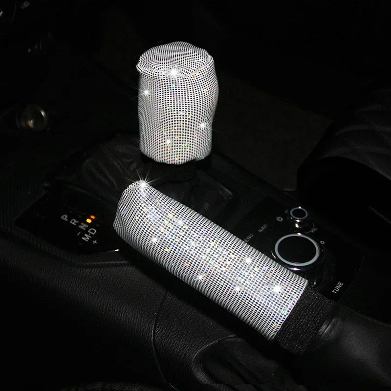Housse de volant de voiture universelle 37/38cm, housse de poignée élastique, diamant bronzant coloré, accessoires de volant scintillants