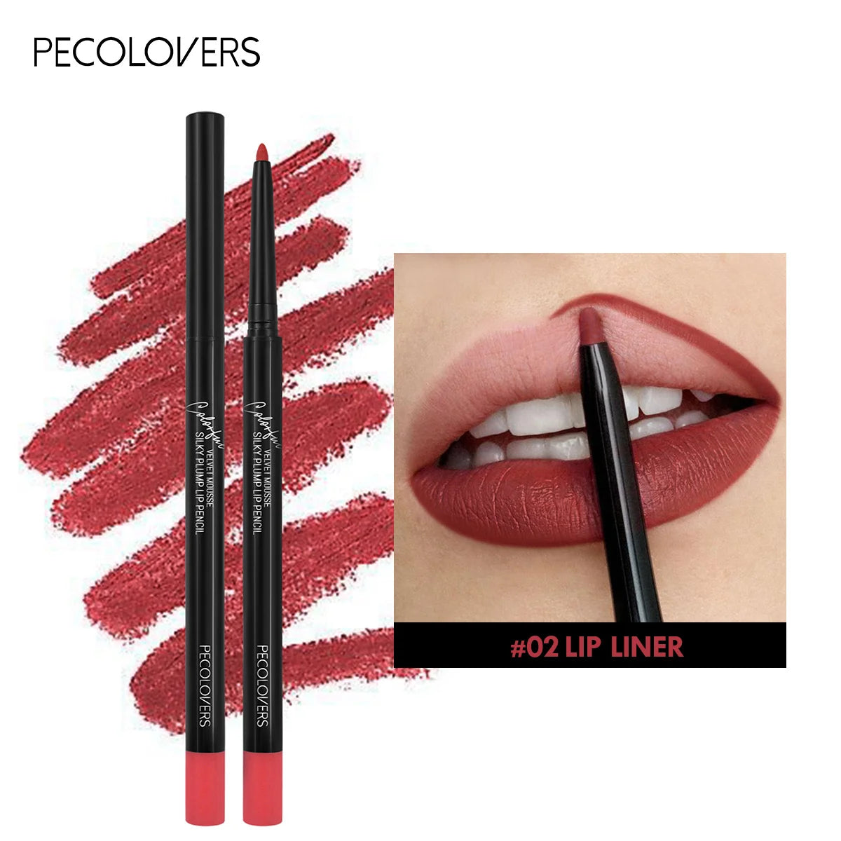 Crayon à lèvres mat waterproof, rouge contour des lèvres, longue tenue, sans transfert, hydratant, 12 couleurs