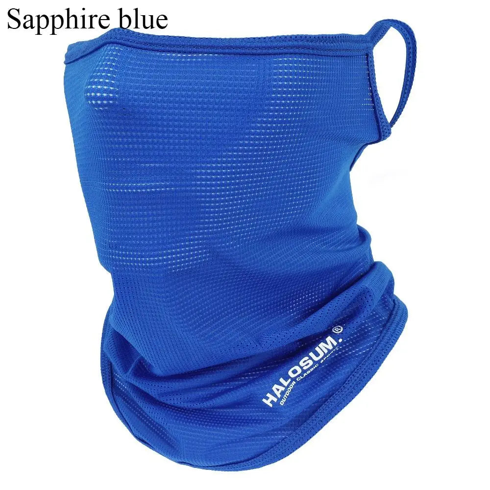 Cagoule intégrale en soie glacée d'été respirante, protection solaire et UV, écharpe de moto, cache-cou, protection solaire pour vélo