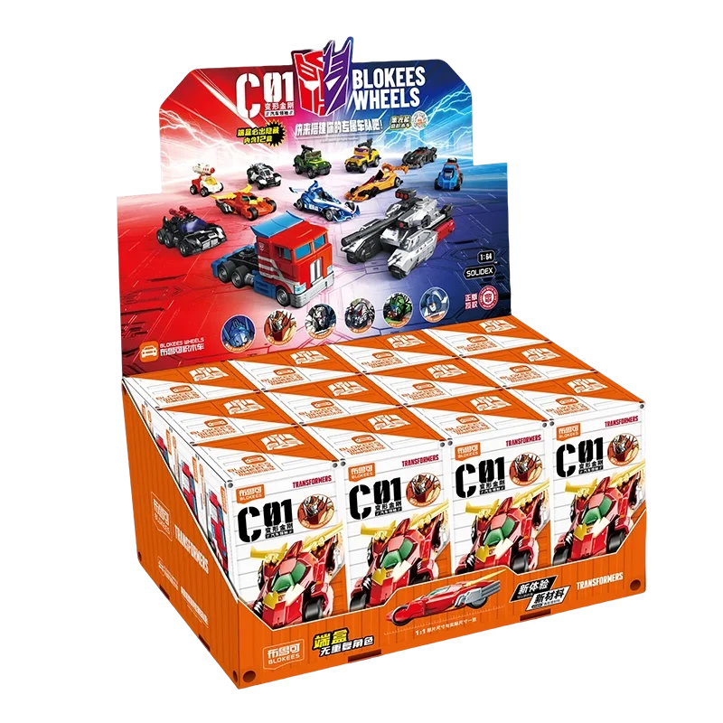 Original Blokees Wheels Transformers Car C01 Car Leader Figure Blind Box Autobot Anime Peripheral Collection Toys Kids Gift