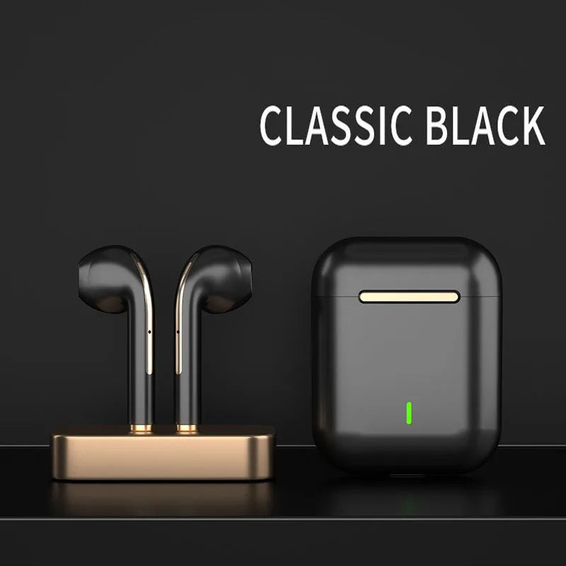 Écouteurs sans fil J18 TWS, écouteurs Bluetooth 5.3 longue durée de lecture, appel vocal avec suppression du bruit, pour les jeux, les affaires et les sports