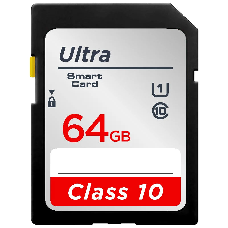 Carte SD 64 Go 128 Go 256 Go V10 16 Go 32 Go Carte mémoire SD Flash haute vitesse pour appareil photo