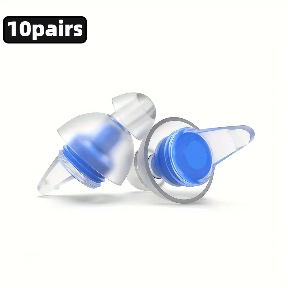 HUAK 2 ensembles de bouchons d'oreilles pour moto – Silicone haute fidélité réutilisables, étanche IPX8 pour la natation et les voyages