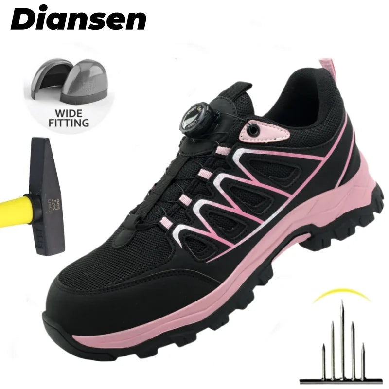 Chaussures de sécurité de travail pour hommes, baskets de protection légères, chaussures légères pour femmes, respirantes, Anti-perforation