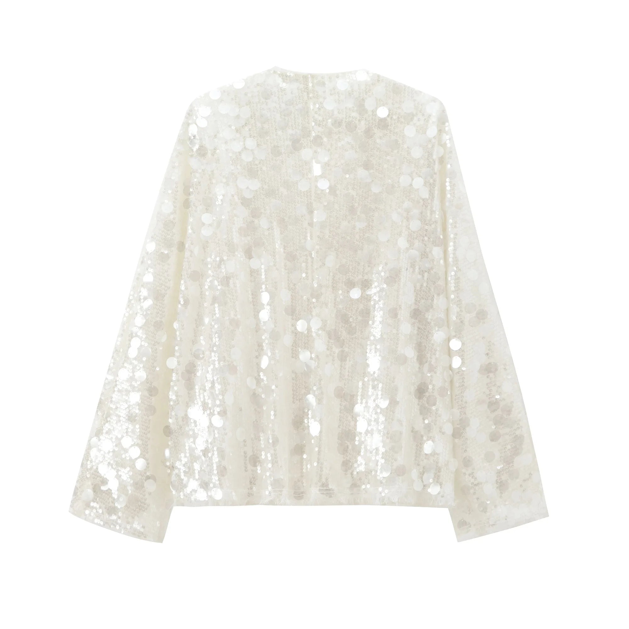 Vêtements pour femmes, nouvelle collection automne 2024, Style européen et américain, série polyvalente, décoration de perles, manteau de Style Kimono