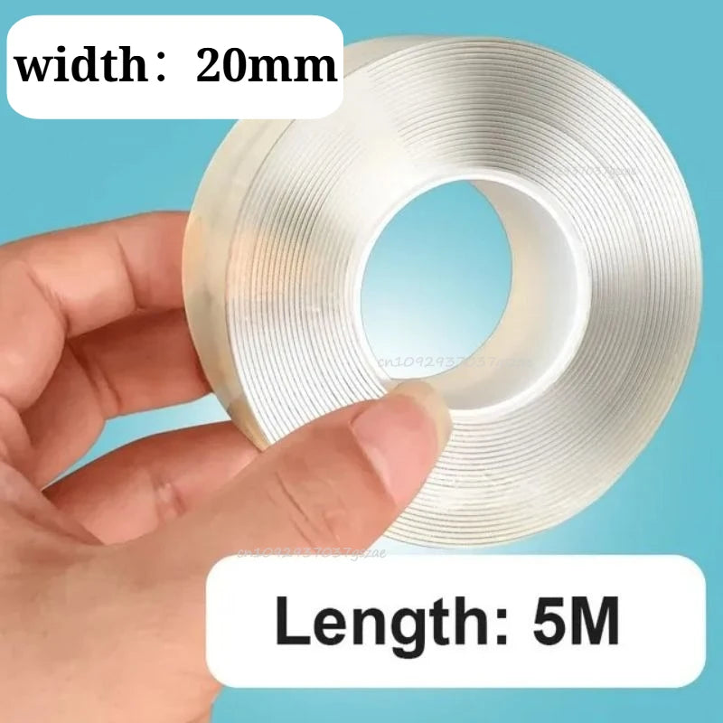 SEAMETAL – ruban adhésif Double face Super résistant, lavable, réutilisable, Transparent, sans Trace, autocollant pour voiture, maison, bureau