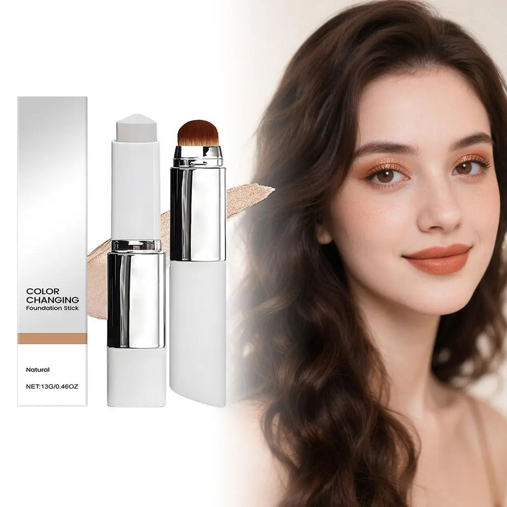 Fond de teint liquide 2 en 1 à changement de couleur, léger, hydratant et illuminateur, pour tous types de peau