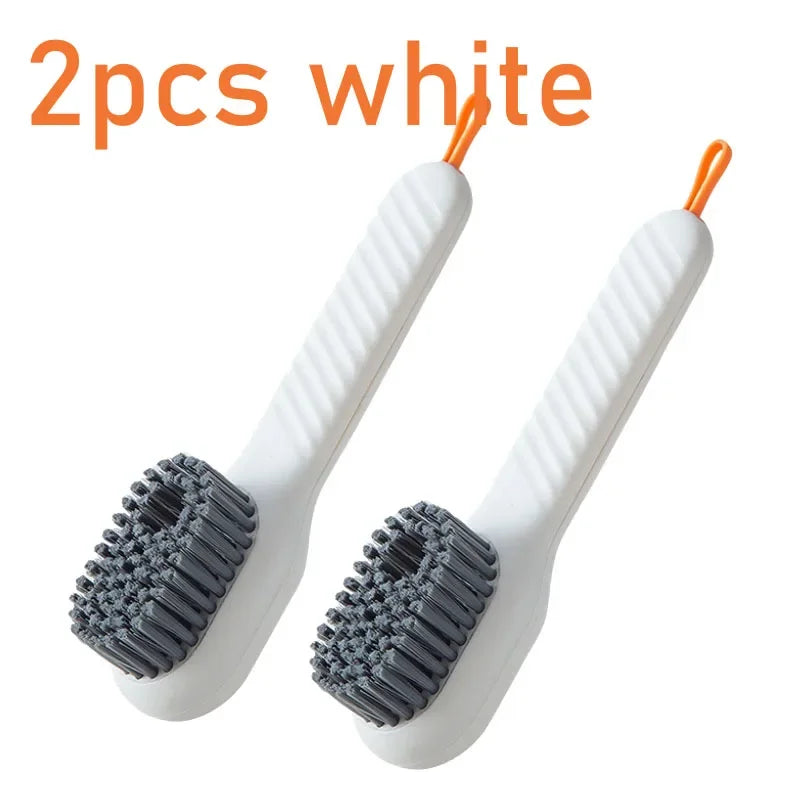 Cleaning Brush Soft Bristled Liquid Shoe Brush Long Handle Brush Clothes Brush Shoe Clothing Board Brush Household Cleaning Tool