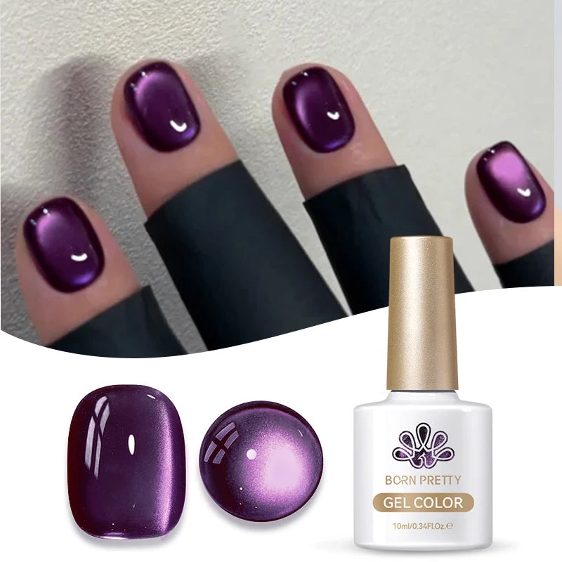 Vernis à ongles magnétique gel BORN PRETTY 10 ml Argent Clair de Couleur Chat - Accessoires pour les ongles - Vernis semi-permanent pour ongles d'automne et d'hiver
