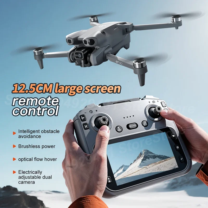 Nouveau drone GT50 original 8K Wi-Fi GPS professionnel HD pour la photographie aérienne, drone télécommandé avec double caméra HD, quadricoptère jouet UAV
