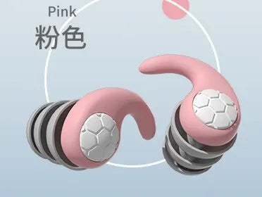 Une paire de bouchons d'oreille en silicone souple avec réduction de bruit, étanches, confortables à porter, adaptés pour dormir et nager