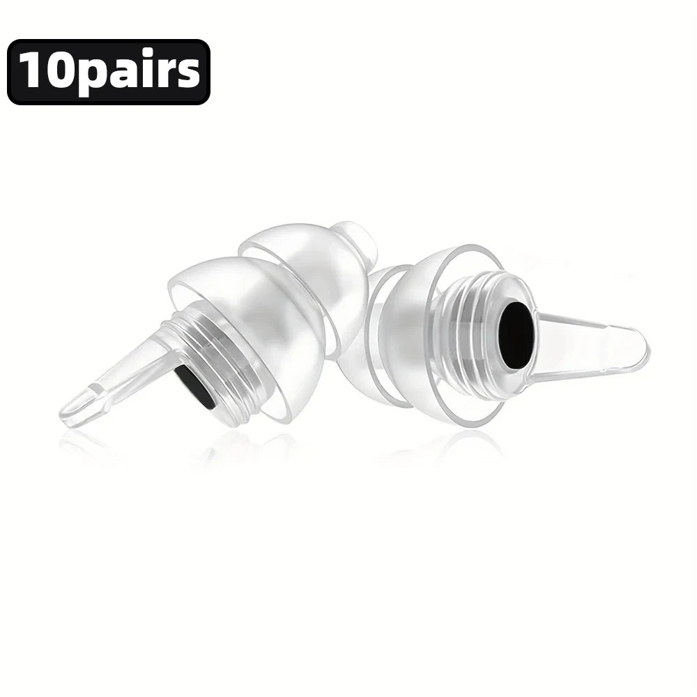 HUAK 2 ensembles de bouchons d'oreilles pour moto – Silicone haute fidélité réutilisables, étanche IPX8 pour la natation et les voyages