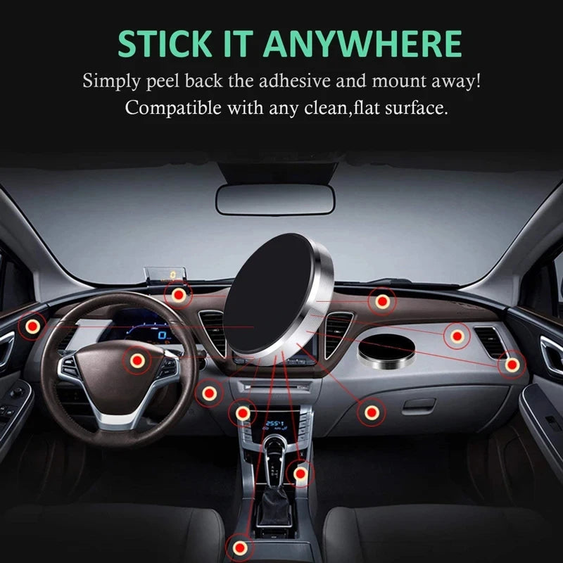 Support magnétique de téléphone de voiture support de téléphone de voiture universel pour iPhone Xiaomi Huawei Samsung tableau de bord mural autocollant magnétique de voiture