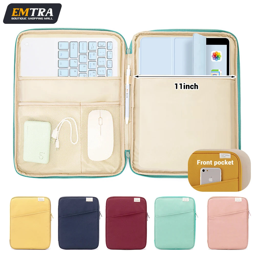 Étui de protection antichoc pour tablette 9-11 pouces compatible avec iPad Air 4/5, iPad Pro 11, iPad Mini 5/6, Xiaomi 5, Samsung, Huawei et Lenovo