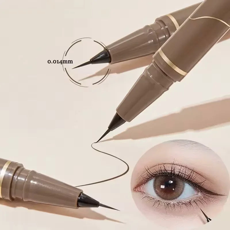Stylo eyeliner gel fin – Texture lisse et waterproof, sans bavure, haute pigmentation, application facile, multicolore, maquillage des yeux longue tenue