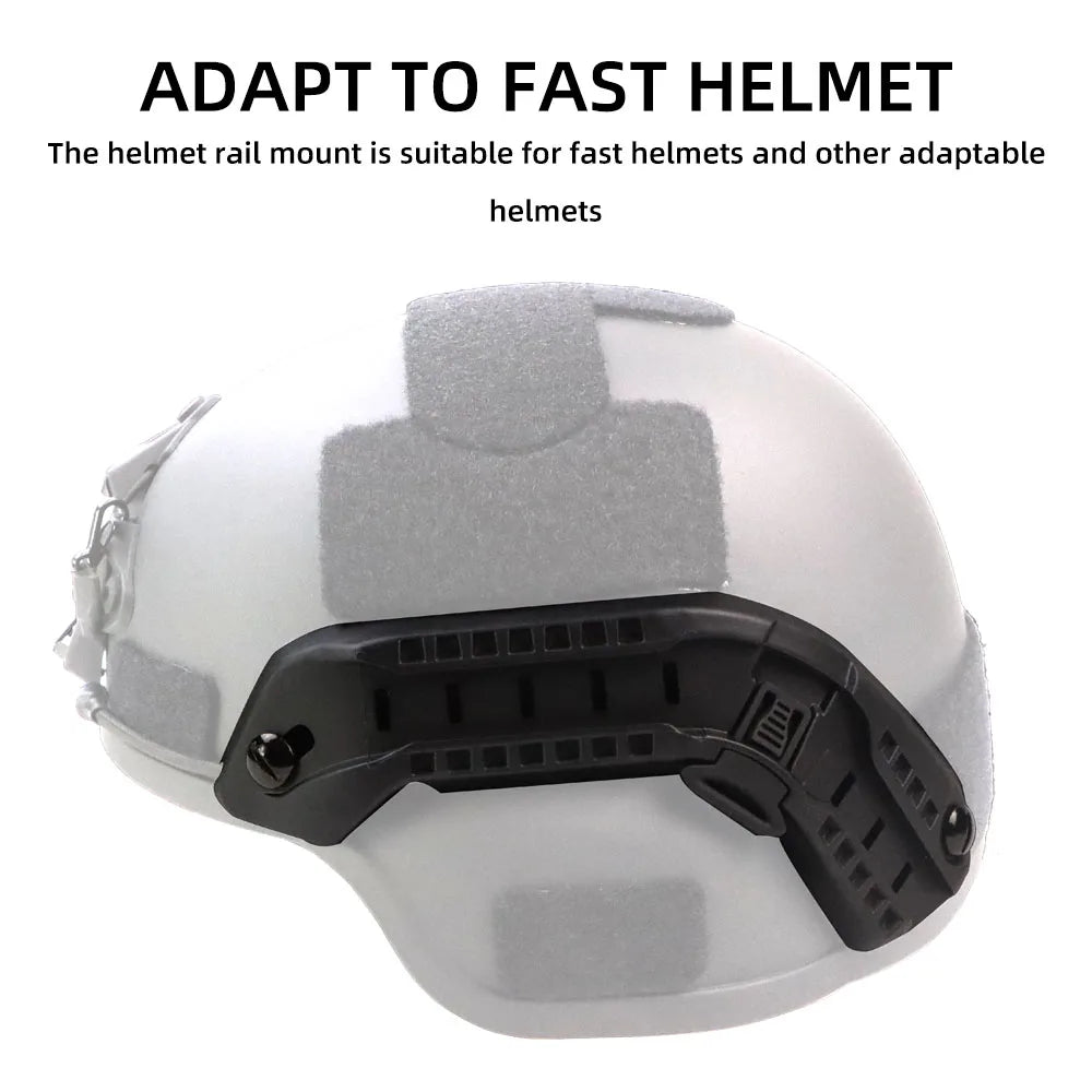 Adaptateur de montage sur rail pour casque BOOIU FAST, rail latéral pour casque d'entraînement tactique avec base de fixation pour cordon, accessoire disponible en 5 couleurs (S-31)
