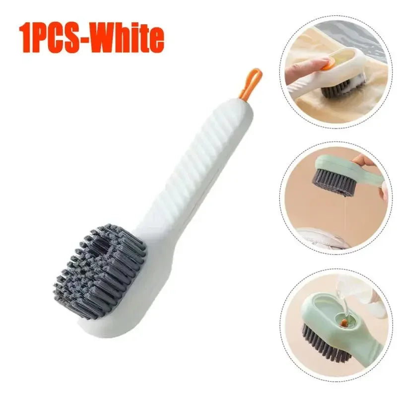 Brosse à chaussures multifonction à la mode, poils doux, liquide rempli, nettoyage de chaussures, accessoires de maison, outils de cuisine propres